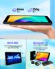 Android 13 Tablet with SD Card 3500mAh WIFI IPS and Japanese Instruction GMS 7-inch Wi-Fi 4GB+32GB+1TB Expansion, Quad-Core CPU, Battery, BT5.2, 6,