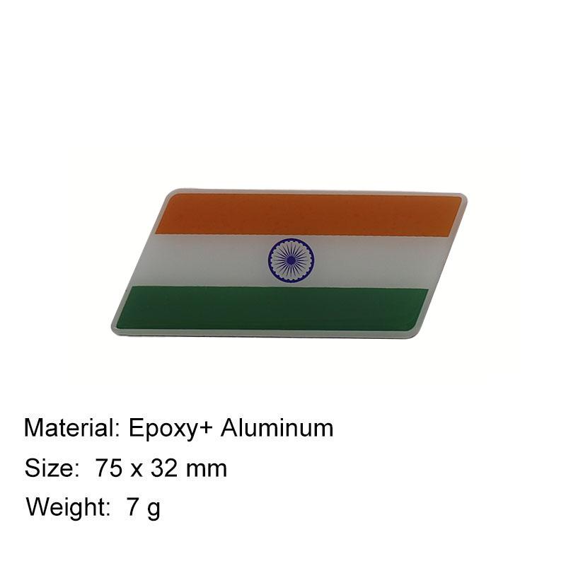 Premium India National Flag for Laptop Wall Car Engine Hood Fender Trunk Tail Rear Decal Emblem Badge Sticker