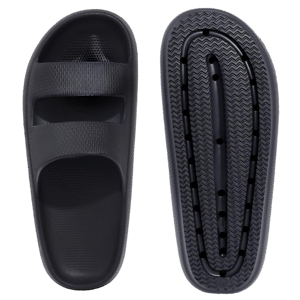 Fashion Kidmi Pillow Women Slippers and Men Non Slip Quick Drying Shower Slides Indoor Bathroom Sandals Soft Cushion Thick Sole Slippers