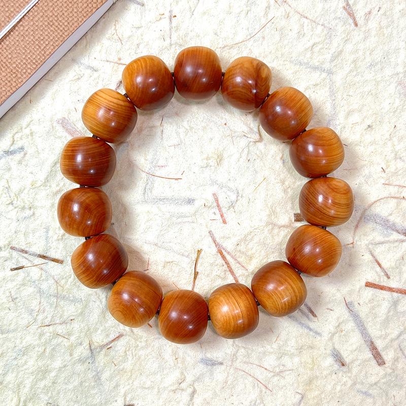 Aged Taihang Cypress Beads: Natural, High-Oil, Handcrafted Play Beads for Men & Women
