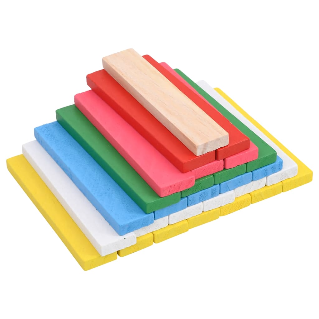 Set de 150 Bloques de Construcción de Madera Madera de Pino Macizo