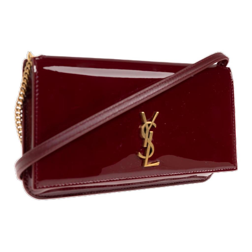 Saint Laurent Logo Snap Closure Crossbody Bag Women Bags Red 808702-BMIIW-6259