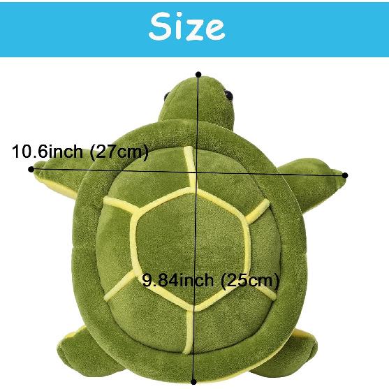 Cute Sea Turtle Plush Toys 9.8 inch Soft Turtle Stuffed Animals, Turtles Plushies Toy Birthday Gifts for Kids Boys Girls