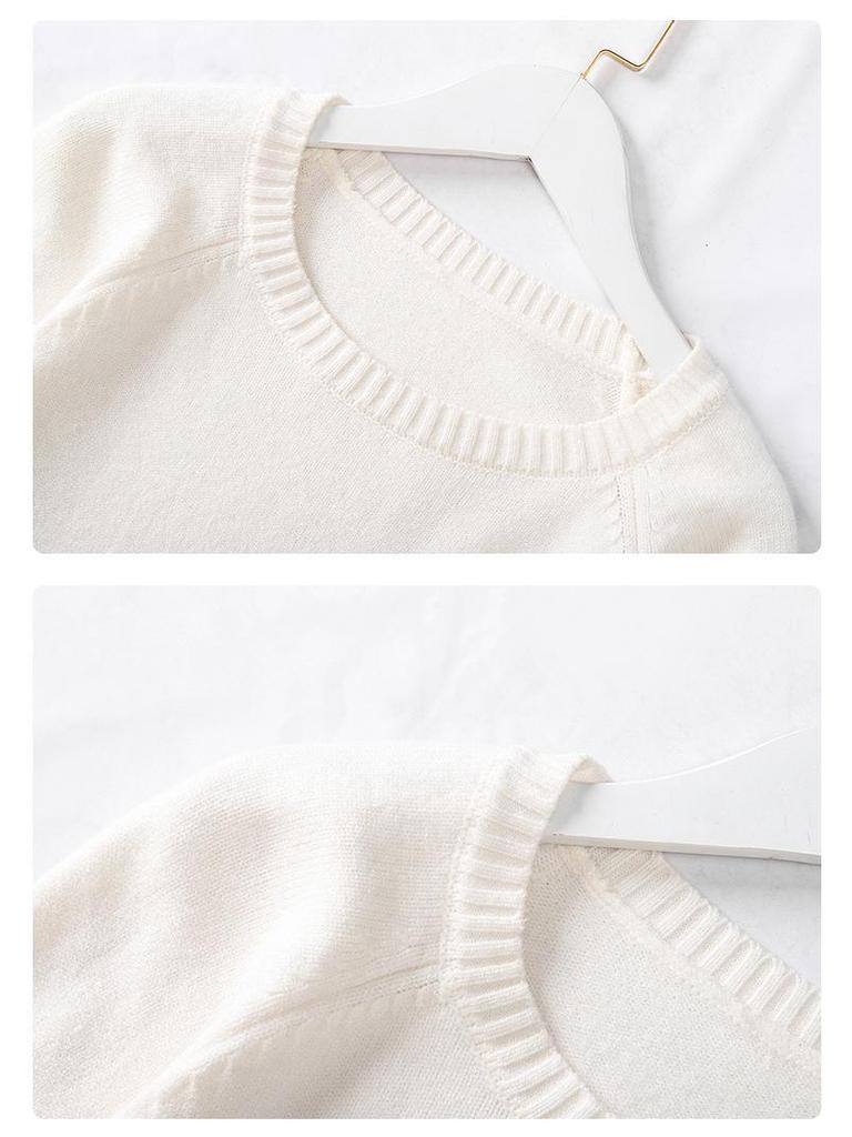 Plus Size Women's Pullover Sweater, Bust 150/160 cm, Round Neck, 200/300 lbs