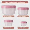 4/16 Pcs Freezer storage Containers with Lids, Reusable BPA Free Plastic Soup Jars, Leakproof Salad Dressing Container to Go