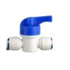1/4" Quick Connect Blue Card Water Purifier Ball Valve & Drain Connector