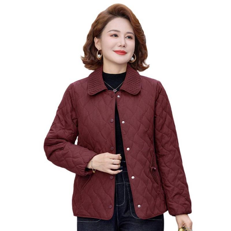 New Women's Padded Jacket Warm Short Casual Lapel Padded Jacket