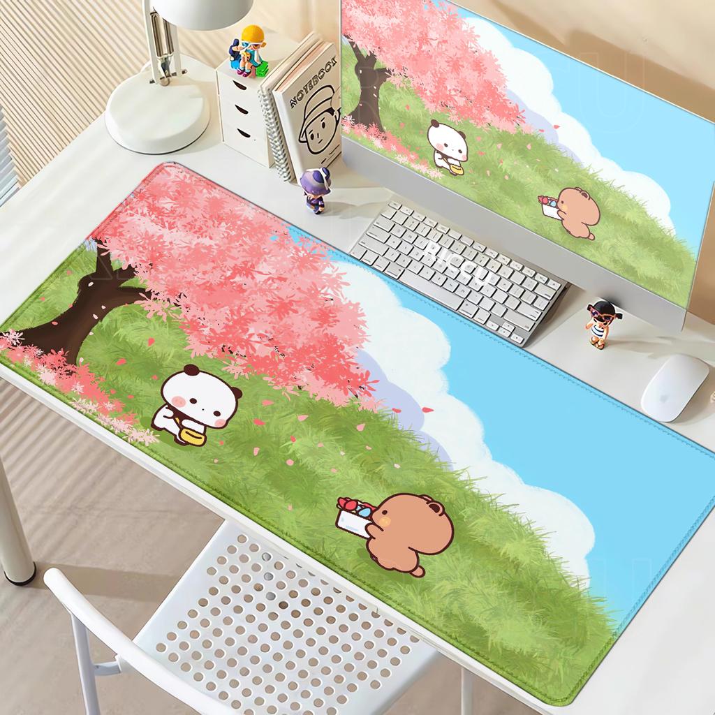 Large Compute Mouse Pad BuBu DuDu Kawaii Mousepad Natural Rubber Gaming Micepad Gamer Xxl Office PC Keyboard Cute Desk Mat Rug