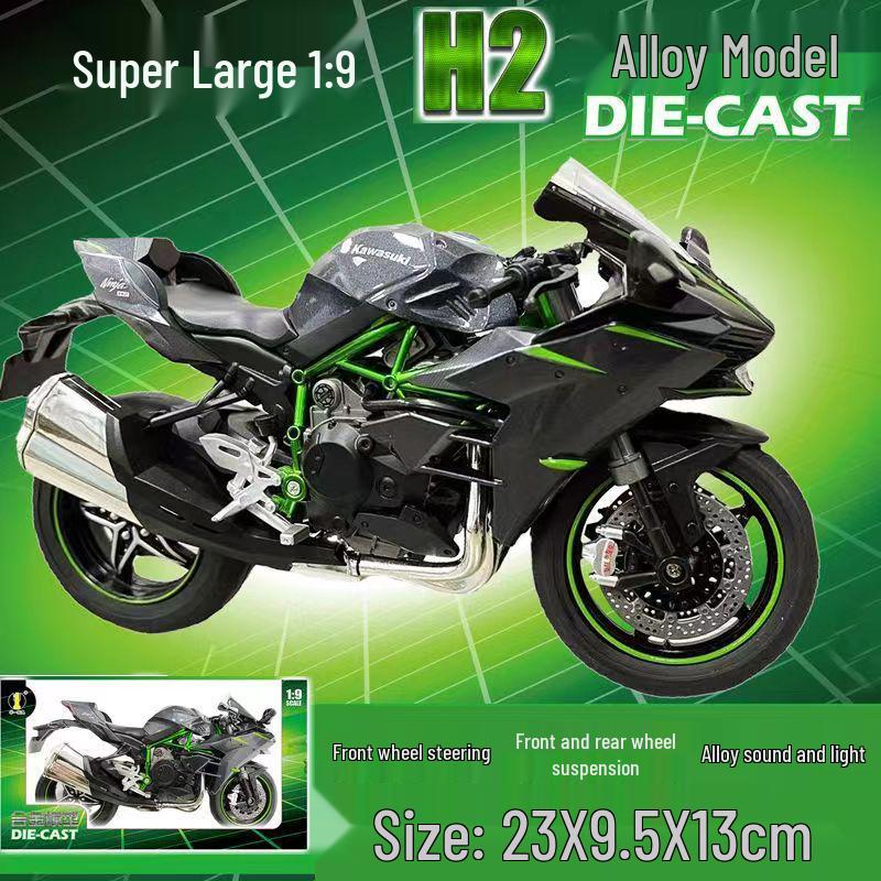 Kawasaki H2R 1:9 Alloy Model Motorcycle Toy Gift