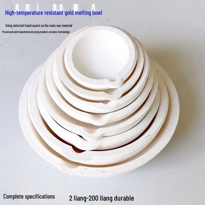 Quartz Crucible for Melting Gold, Silver, and Platinum - Jewelry Equipment and Gold Beating Tool