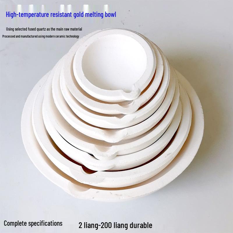 Quartz Crucible for Melting Gold, Silver, and Platinum - Jewelry Equipment and Gold Beating Tool