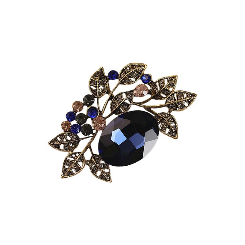 Retro Olive Leaf Brooch with A Sense of High-end, Light Luxury and Niche Design, Brooch for Women