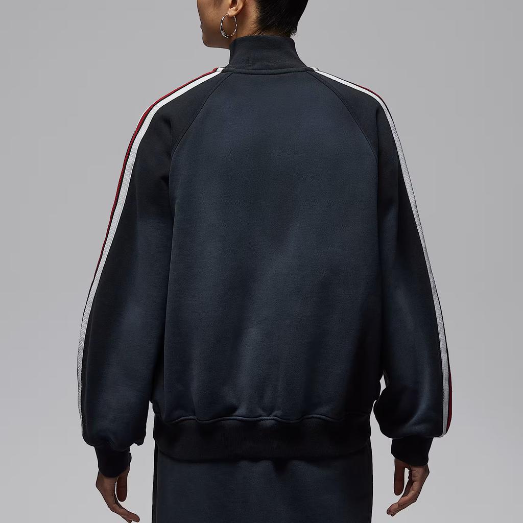 Jordan Flight Fleece Vintage Stand Collar Zip Long Sleeve Jacket Women jackets IF1028010