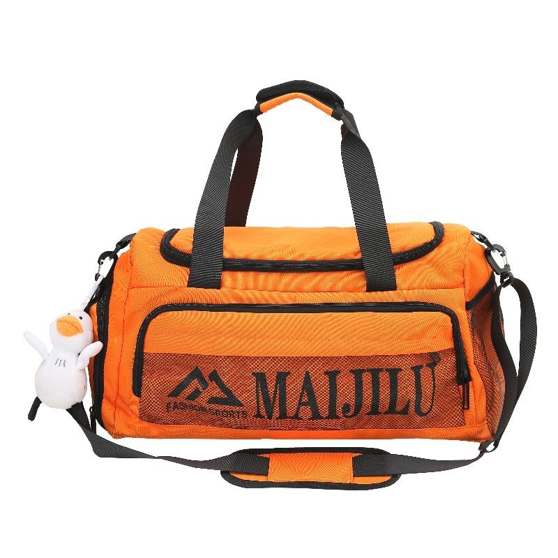 

Travel bag Large capacity fitness training Short business trip Luggage bag Boarding Free check-in Accommodation storage Large bag помаранчевий