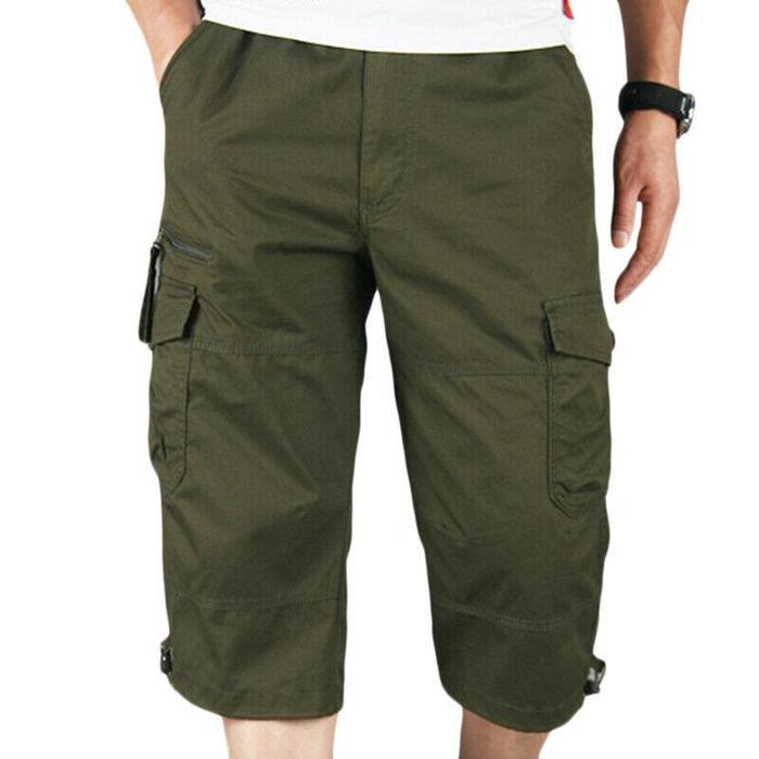 Heren Cargo Combat Shorts Rechte pijpen Zomerbodems Zakken Casual broek Korte broek