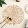 Placemat Spider Web Shape Table Mat Easy To Clean Heat Resistant Table Placemat for Home Halloween Decor