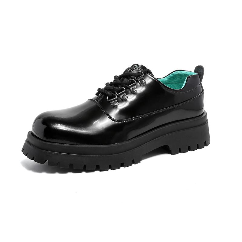 

Модные мужские туфли с квадратным носком, формальные, универсальные, уличные, кожаные, мужские, модные, для свиданий, вечеринок, повседневные, дышащие, массивные, рабочие туфли 44 чёрный