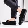 K1008 Men's Suede Moccasin Loafers - Casual Slip-On Driving Shoes for Spring/Summer, Low-Top, Flat Bottom, Large Size