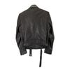 JOHN LAWRENCE SULLIVAN BLACK JLS-04-01 LAMB LEATHER DOUBLE RIDER'S JACKET Jacket 36 blackUsed