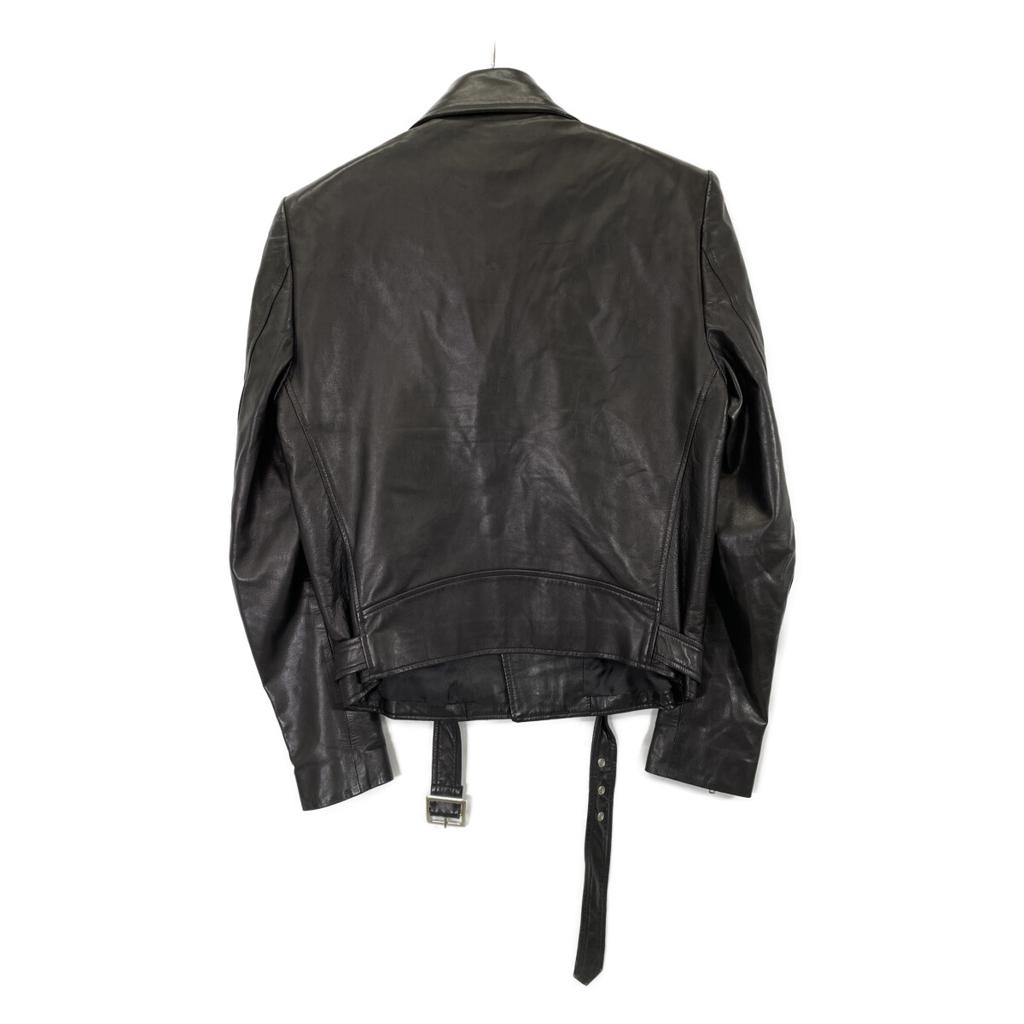 JOHN LAWRENCE SULLIVAN BLACK JLS-04-01 LAMB LEATHER DOUBLE RIDER'S JACKET Jacket 36 blackUsed