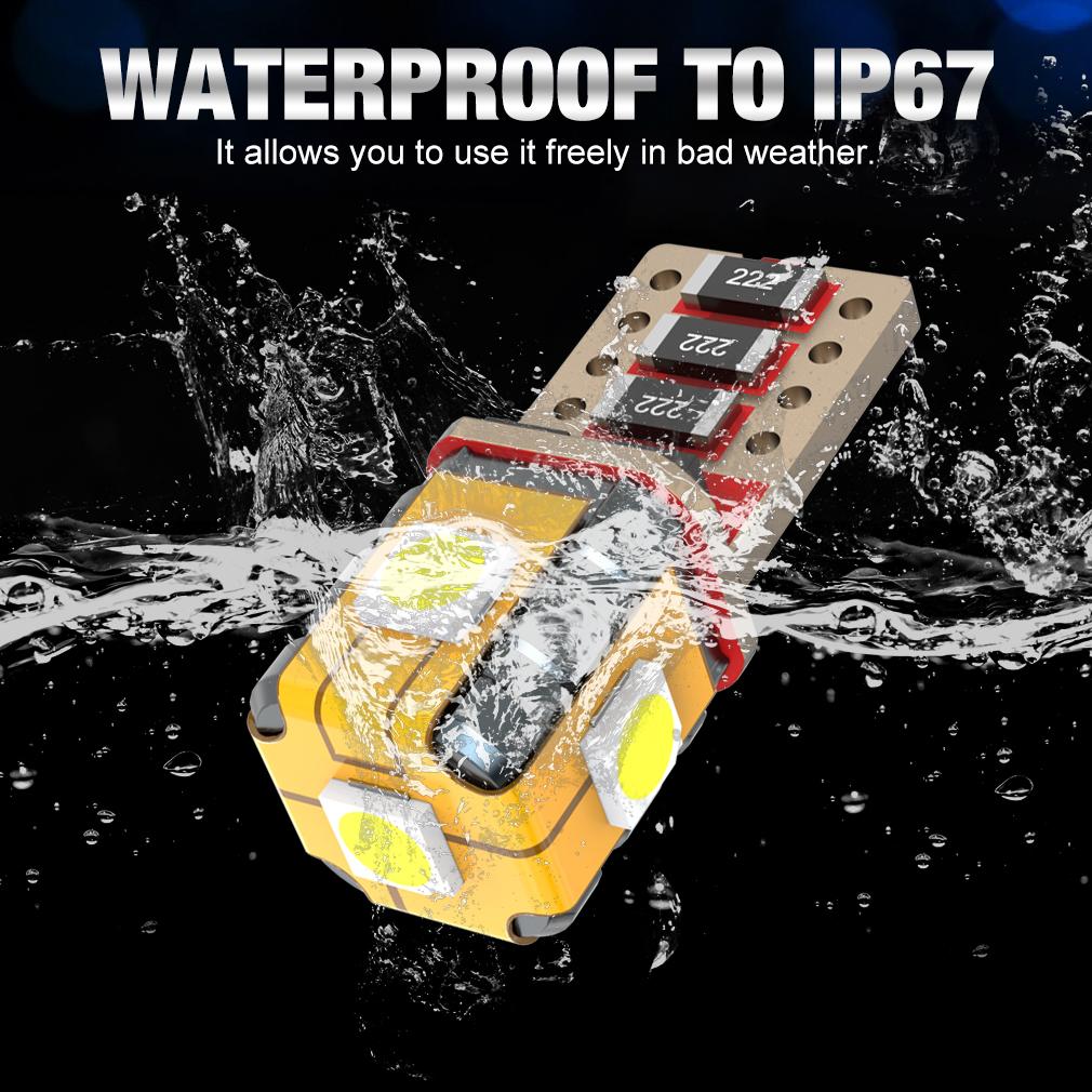 2 Τεμάχια Λάμπες LED T10 Φώτα Αυτοκινήτου Λευκό 168 501 W5W Canbus LED Σφήνα 3030 5SMD Εσωτερικός Θόλος Φωτισμός Ανάγνωσης Φως Πινακίδας Κυκλοφορίας Λυχνία Σήματος 12V 6000K