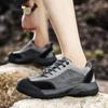 Fashion 2025 New Khaki Quality Men Hiking Shoes Non Slip Hiking Sneakers Comfortable Sneakers for Training Shoes for Men Sneaker Gray
