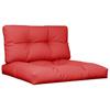 2 Piece Pallet Cushions Red Fabric