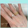 Fashionable High-quality Copper Crown Adjustable Ring For Women With Stunning Pearl And Diamond Details