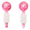 2pcs Facial Ice Globes Facial Massage and Beauty Skincare Tools Large Size Facial Ice Ball Roller Shimmery Pink
