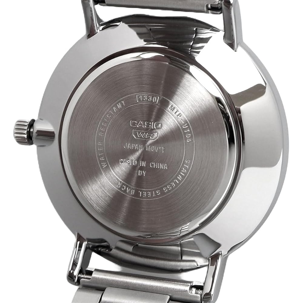 Casio MTP-VT04D-1E Quartz Men's Watch Black Metal Band Imported Model