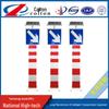 Solar LED Warning Posts - BRT Lane Delineators In Colton