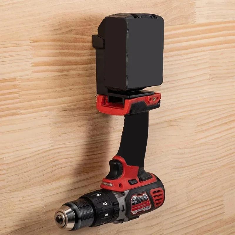 1 Stück Werkzeughalterung für Dewalt für Milwaukee 18V 20V Bohrmaschinenwerkzeuge Batteriehalter für Dewalt 20V Batteriemontage Dockhalter Befestigungssitz