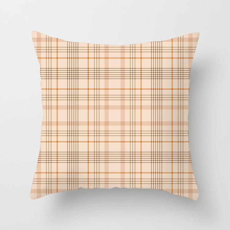Scottish Red Plaid Pillowcase Home Sofa Pillow Cushion Cover
