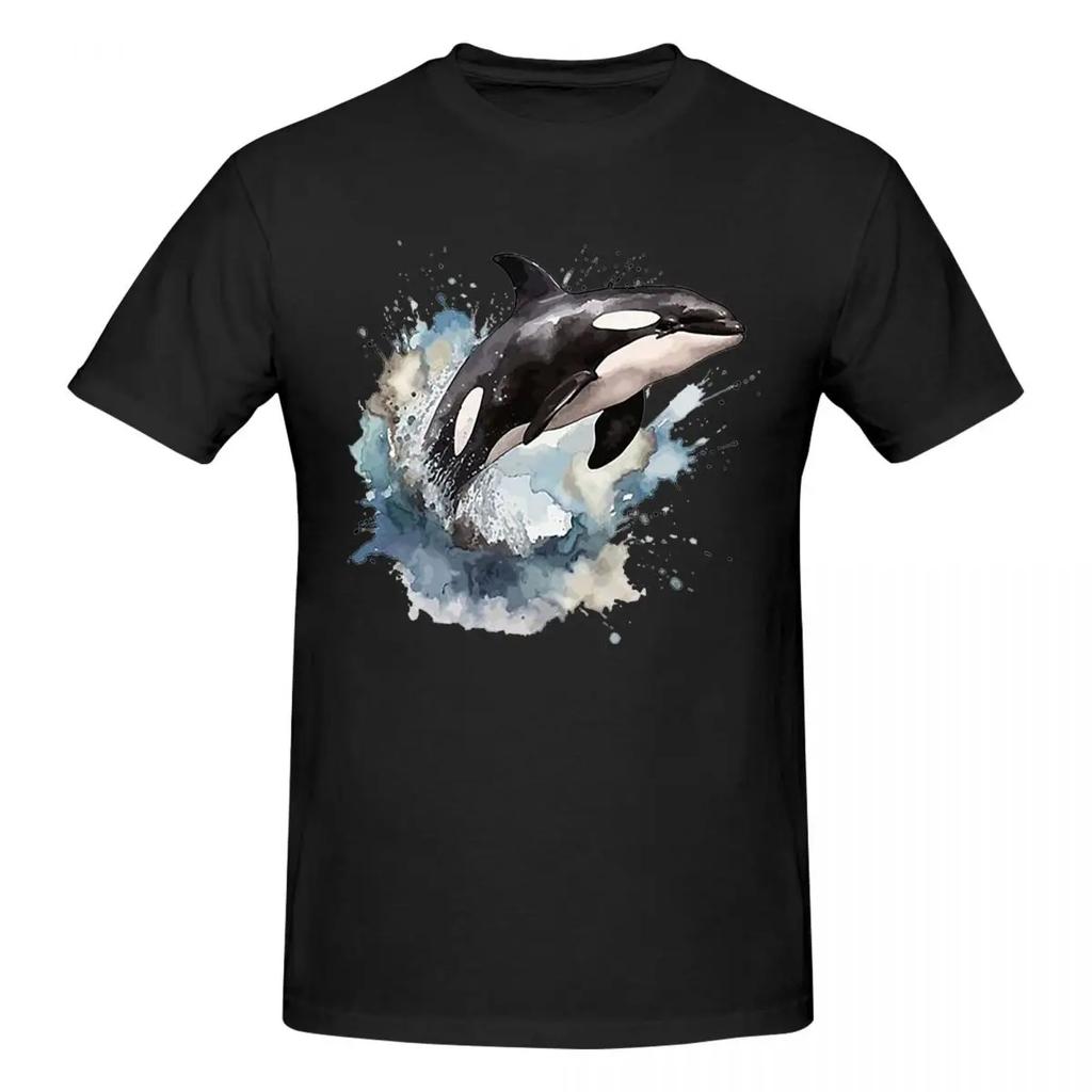 Orca Aquatic Sea Ocean  Top Tees Killer Whale 100 Cotton Tshirt Unisexsoversized T Shirts Unisex Crew Neck Short Sleeve S6xl
