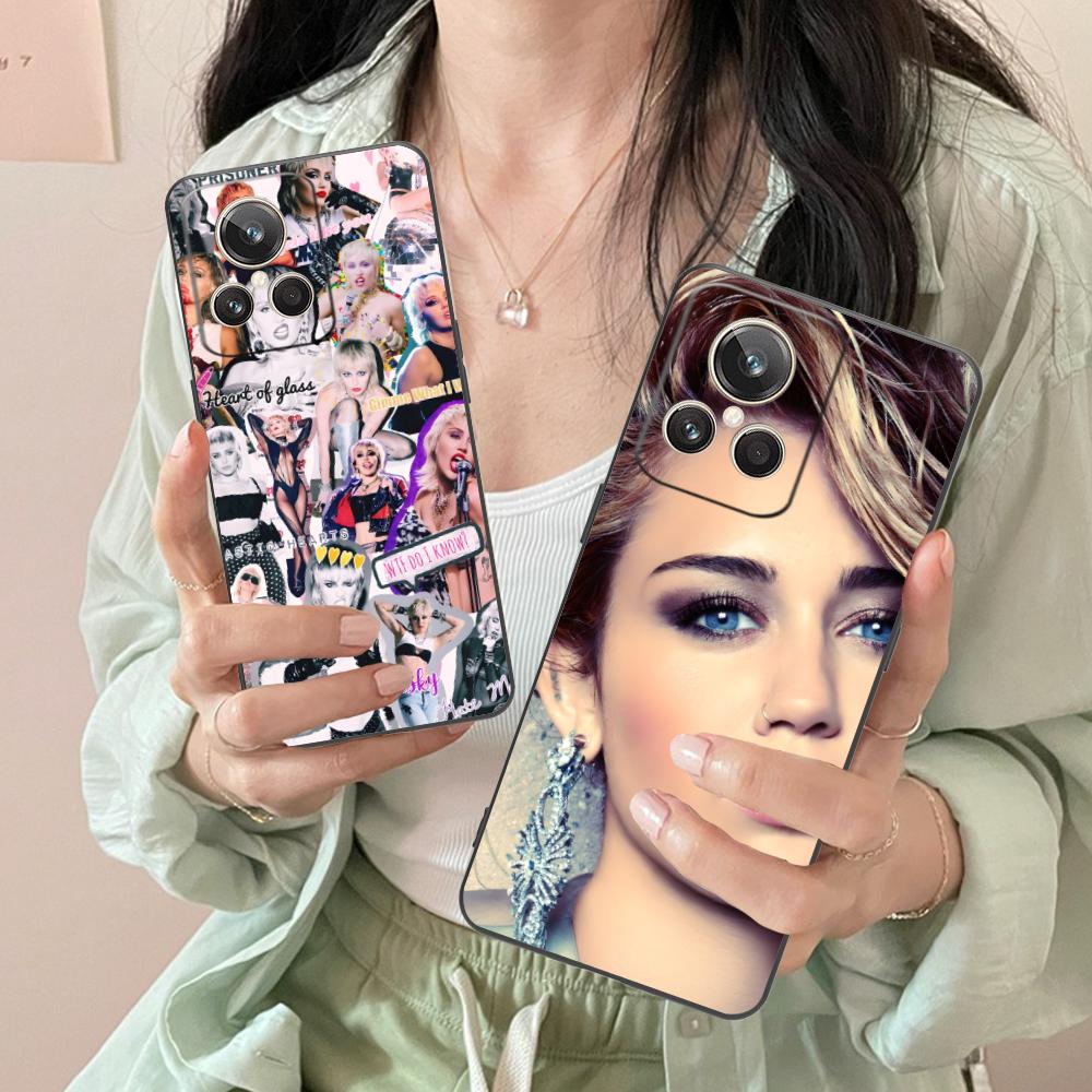 Miley Cyrus Handyhülle für Realme GT 8 Neo Pro C75 73 71 C67 65 C55 53 C35 31 C20 15 Bunte Druckabdeckung Hübsche Abdeckung