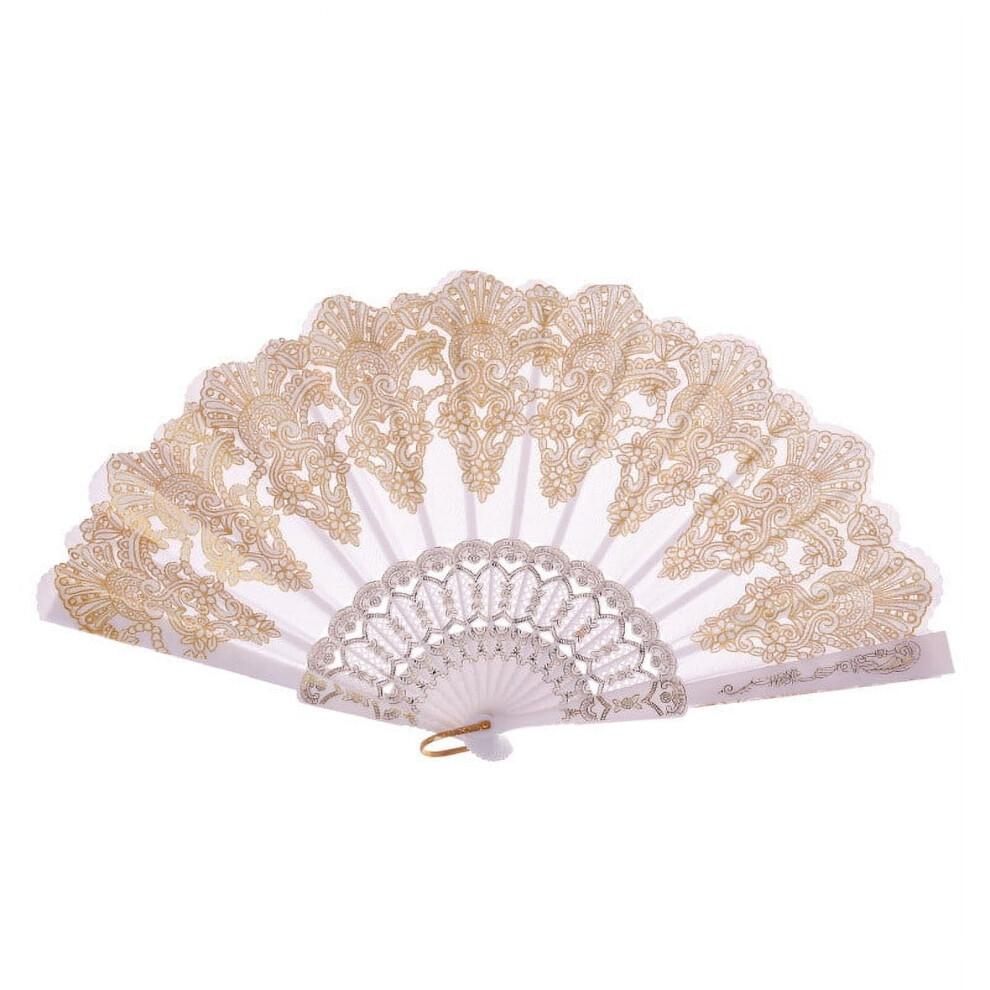Chinese Traditional Wooden Folding Fan Handmade