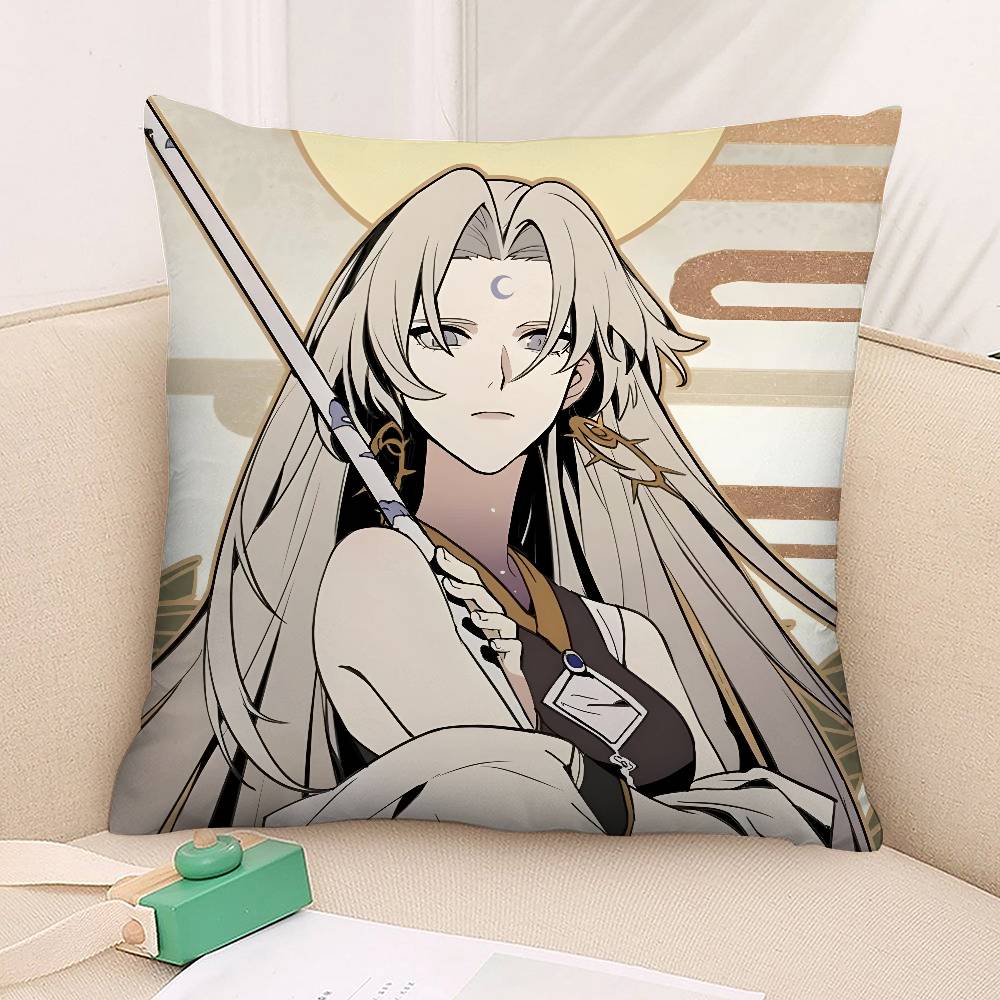 Hot Game Onmyoji Pillow Case Plush Fabric Soft Pillowcase Double Sided Print Cushion Cover Household Gifts