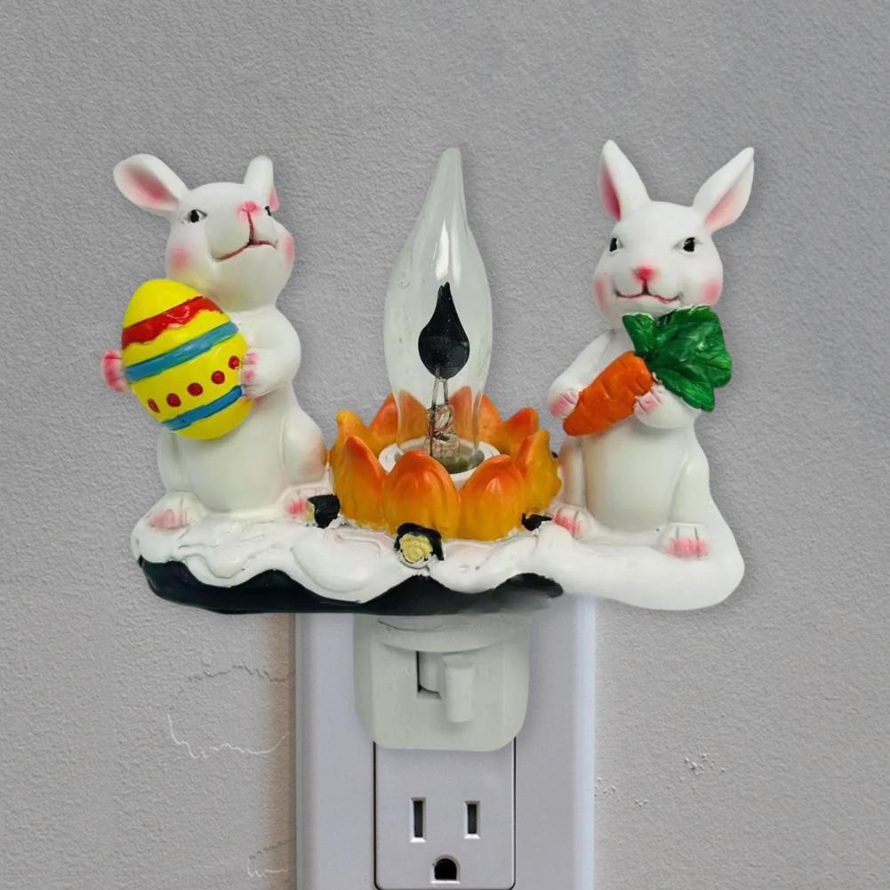 Christmas Night Light Halloween Ghostly Night Light 3d Led Christmas Campfire Night Light with Faux Flicker Flame