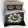 Skull Moon Three-Piece Decoration Set Soft Skin-Friendly Bedding Set Includes 1 Duvet Cover And 2 Pillowcase Gift
