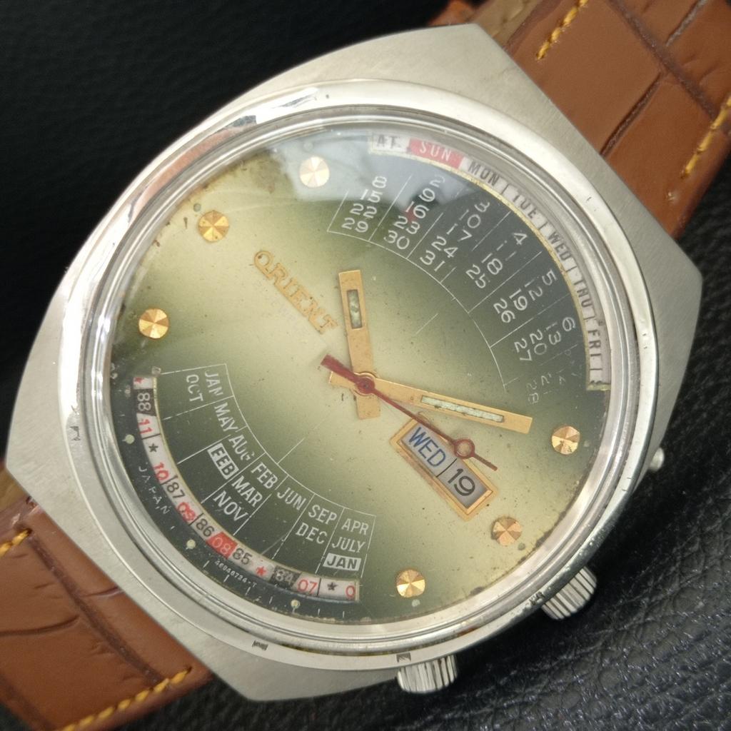 

ВИНТАЖНЫЕ ORIENT 100 ЛЕТ АВТОМАТИЧЕСКИЕ ЯПОНИЯ МУЖСКИЕ ОРИГИНАЛЬНЫЙ ЦИФЕРБЛАТ ЧАСЫ a706323-1