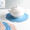 Silicone Embossed Mat Retro Drainage Pad Mult Purpose Placemat  Restaurant