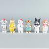 Mofusand Cute Cat Fried Shrimp Seafood Series Model Set Desktop Ornament For Collectors And Gift Enthusiasts