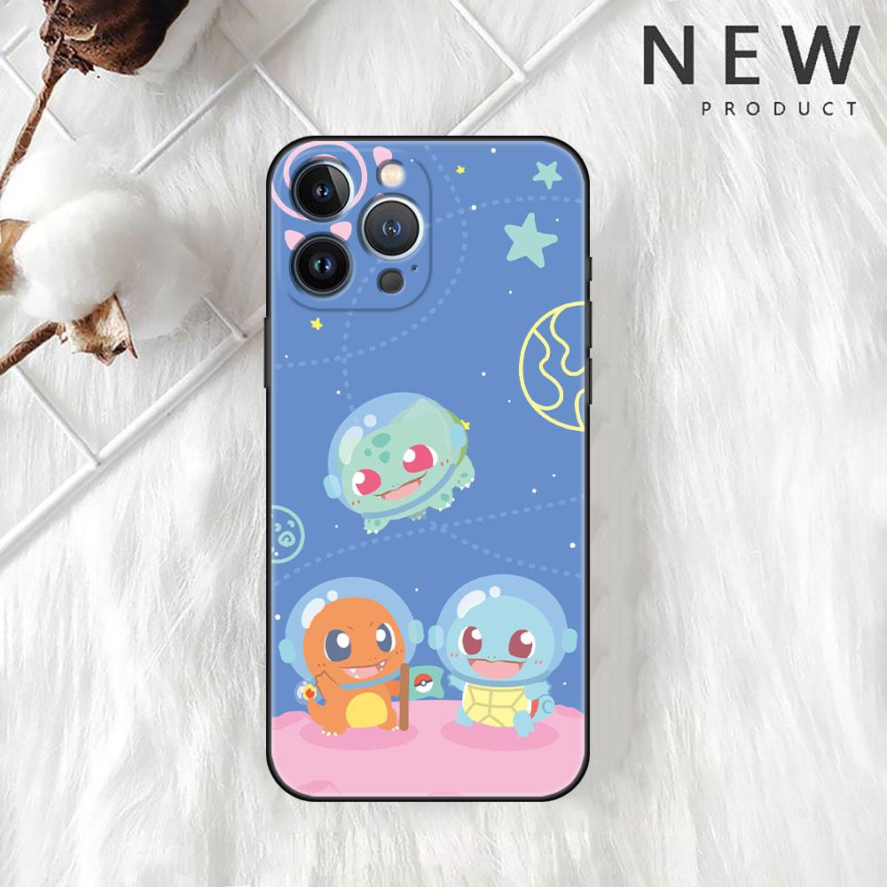 Χαριτωμένη θήκη Pokemon EEvee για Apple iPhone 13 Pro Max 12 11 Mini X XS XR SE 2020 7 8 Plus 6 6S 5 5S Μαλακό κάλυμμα τηλεφώνου TPU Funda Sac