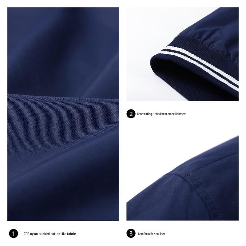 SEPTWOLVES 3-Proof Wrinkle-Resistant Stand-Collar Jacket