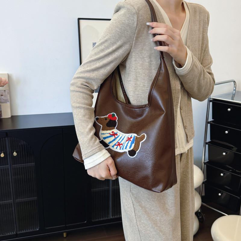 Stylish And Cute Tote Bag For Women In Black Brown Blue And Cream Colors Ideal For Daily Use