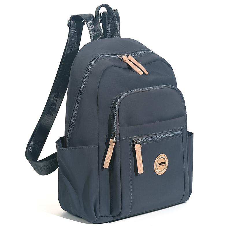 Minimalist Nylon Backpack for Women Large Capacity School Bag Casual Travel Daypack Purse