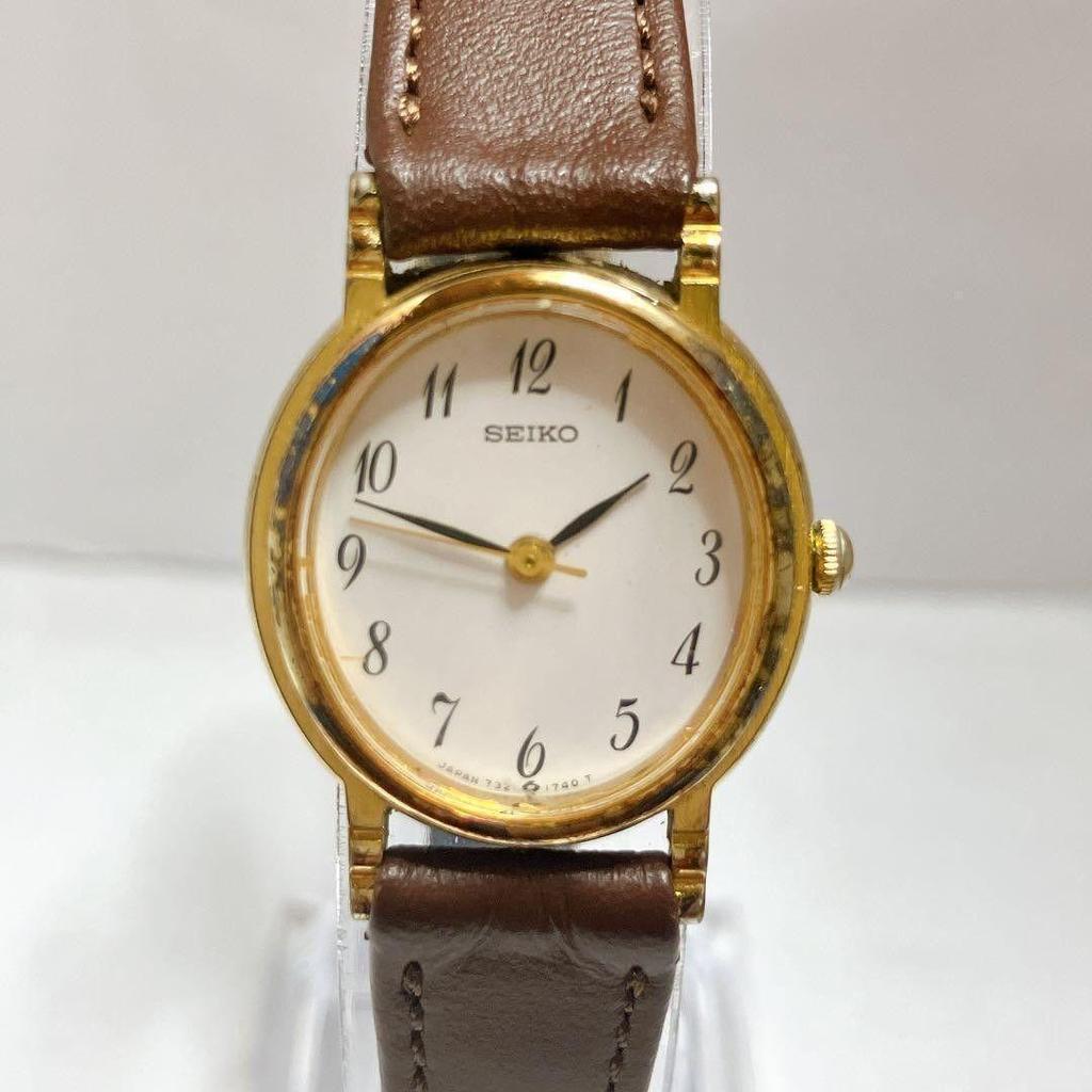 Used Working Item Ladies SEIKO Quartz 7321-6070 Wristwatch New Battery