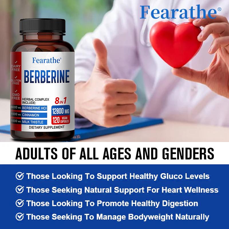 Berberina e Cannella di Ceylon 6000 mg 120 capsule Salute del Cuore e Immunità