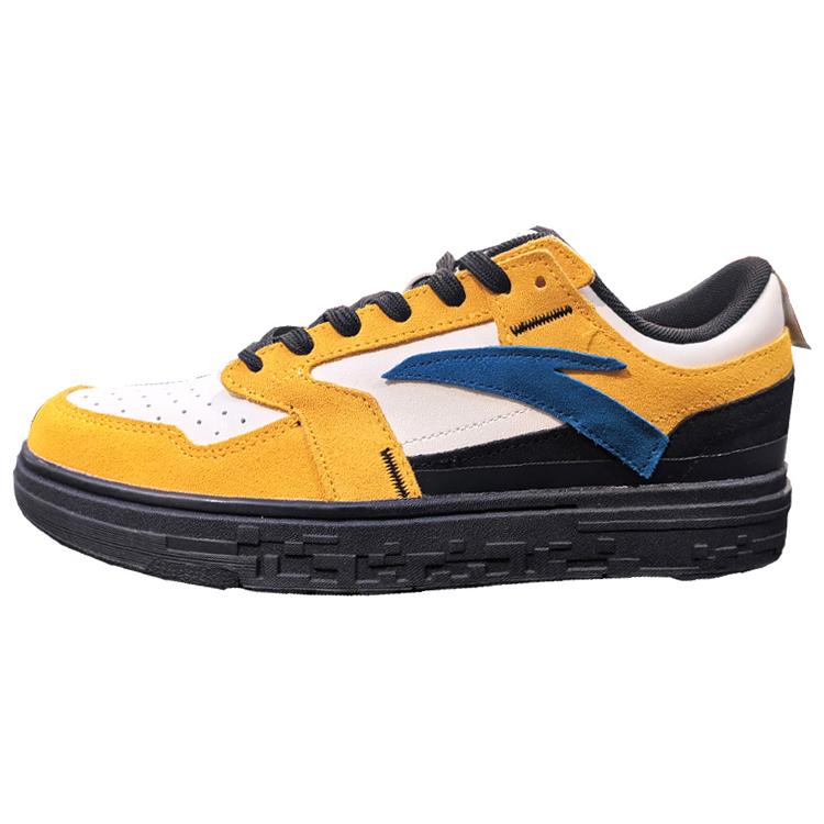 

New Anta Low Top Skateboard Shoes Men s Yellow White 112148050S-2 39