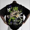 2026 New Hot Selling Fashion Boy Tshirt  Dragon Ball Z Super Saiyan Son Goku Mens Loose Fit Street Summer Casual Anime Top